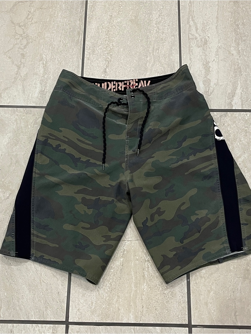 O’Neill Super Freak Boardshorts Mens 36 Camo Performance Stretch Surf Shorts